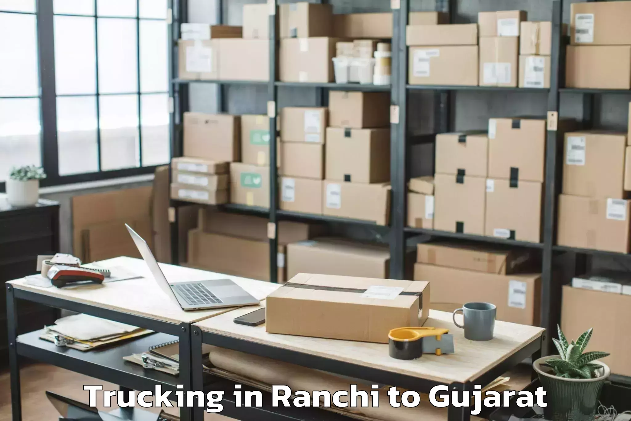 Easy Ranchi to Bardoli Trucking Booking